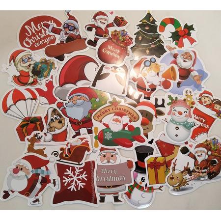 Stickerset met 25 kerstmis stickers