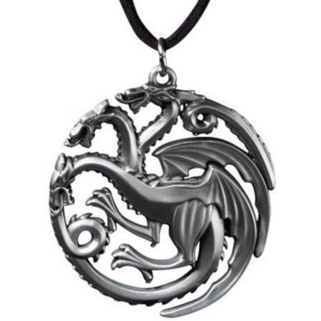 Noble Collection Hanger Game Of Thrones: Targaryen Pendant 4 Cm Zilver