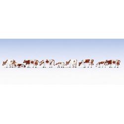NOCH 36723 N figuren roodbonte koeien (bruin/wit)