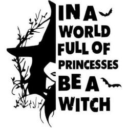 Raamsticker - Be a Witch - Halloween - Sticker - WIT