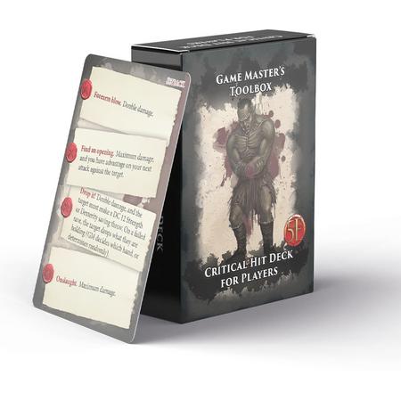 Dungeons and Dragons 5th edition: Game Masters Toolbox - Critical Hit Deck for Players