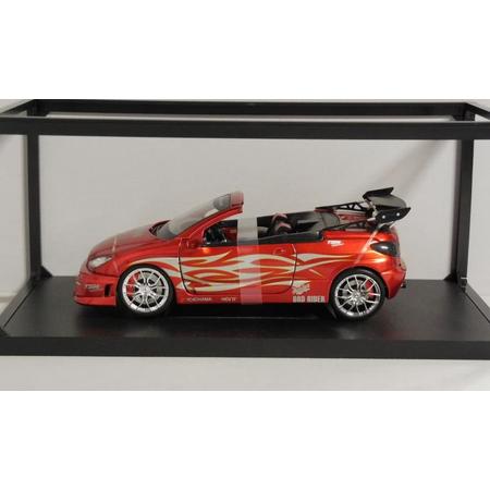 Peugeot 206 CC Tribal Coupe II Bad Rider 1:18 Norev Rood 184736