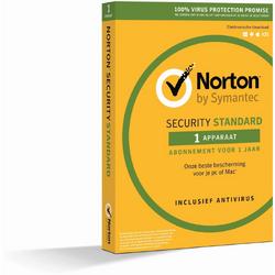 Norton Security Standaard - Nederlands / 1 Apparaat / 1 Jaar / Windows / Mac / iOS / Android