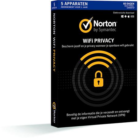 Norton Wifi Privacy 5 Apparaten