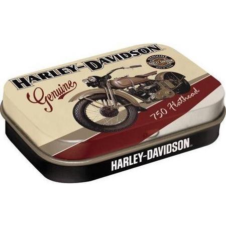 Harley-Davidson Flathead - Pepermunt - Metalen Blikje - Mint Box