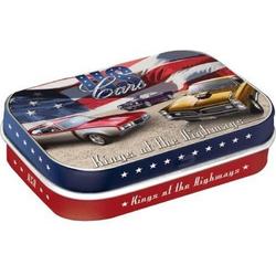 USA Cars Kings Of Highways - Pepermunt - Metalen Blikje - Mint Box