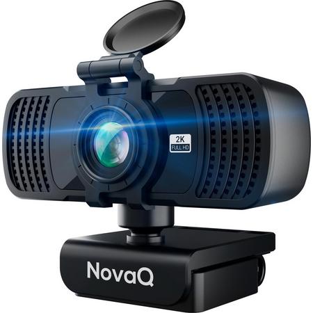 Streaming Webcam voor PC met Webcam Cover en Microfoon - Geschikt voor Mac, Windows en Linux - 2560x1440 4MP - Plug & Play