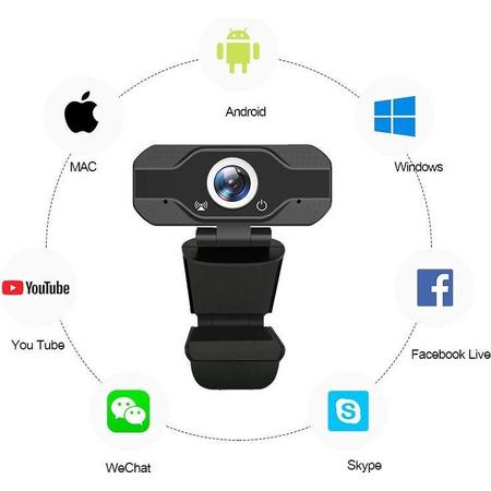Webcam voor pc - Nuwero - Met bijhorende Privacy Cover