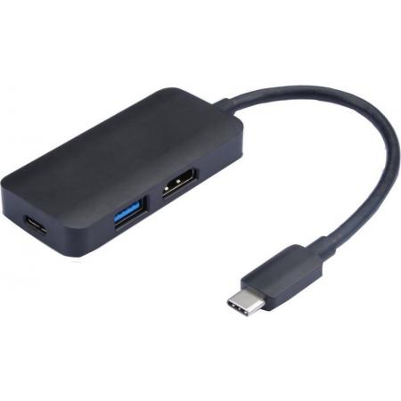 NÖRDIC DOCK-109 USB-C Dockingstation naar HDMI 4K 60Hz, USB 3.1, USB-C 100W PD, Space Grey