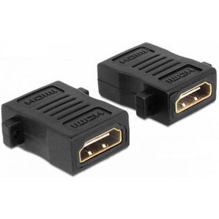 NÖRDIC HDMI-N5003, HDMI 19-pin kabel adapter/verloopstukje, zwart