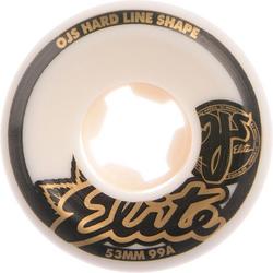 OJ Wheels 53mm Elite Hardline Wide 99A skateboardwielen white