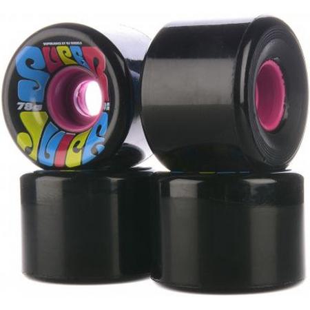 OJ Wheels 60mm Super Juice CMYK 78A skateboardwielen black