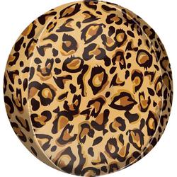 Orbz Folieballon Leopard Print 41 Cm Bruin