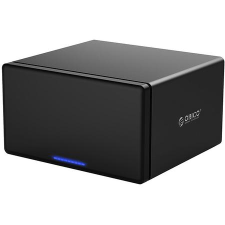 Orico - Magnetic USB 3.0 Type-C Harde Schijf Behuizing - Voor 8 x 3.5 inch HDD/SSD - Aluminium & ABS - 5Gbps - Zwart