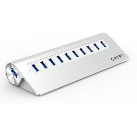 Orico Aluminium design 10-poorts USB 3.0 Hub V2