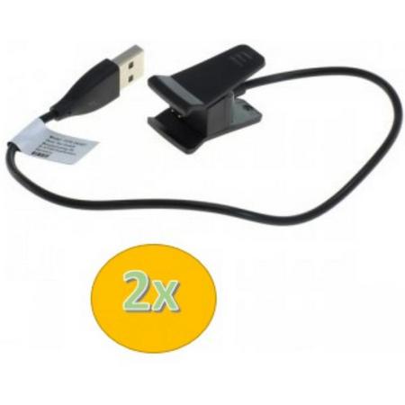 2x Fitbit Ace USB oplaadkabel Zwart
