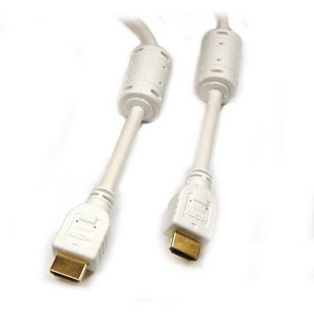 Standaard HDMI-kabel M naar M 2 ferrietkernen 5M Wit ON382