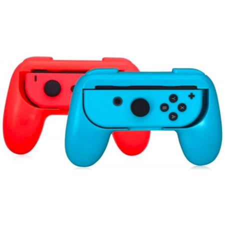 Joy Con Ergonomische Grip Controller Set voor de Nintendo Switch – 2 Stuks Blauw en Rood