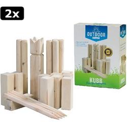 2x Outdoor Play Kubb Game