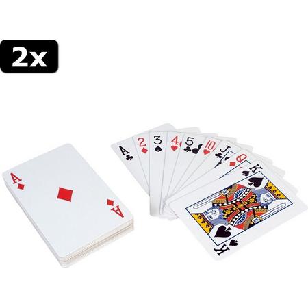 2x Outdoor Play XL Kaartspel met 54 Kaarten
