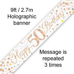 Banner 50 jaar Rose Gold