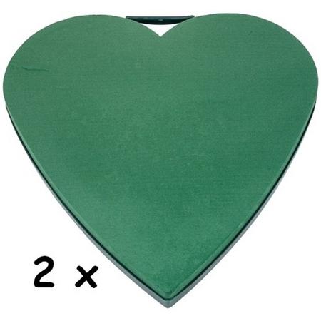 Oasis - Naylor Base - Solid Heart - Steekschuim - Hart - 2 stuks - 33x33cm