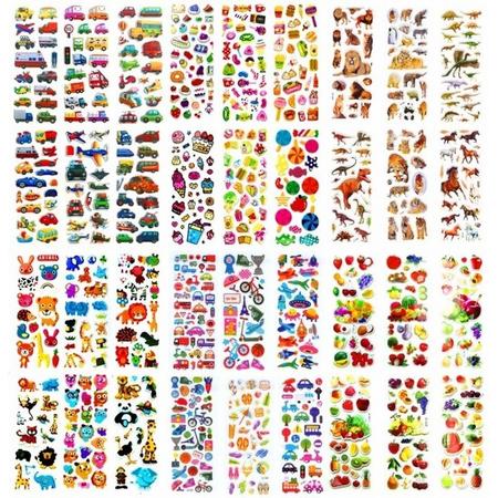 Super leuke hoge kwaliteit kinderstickers - 36 vellen - Dierenstickers en andere kinder stickers