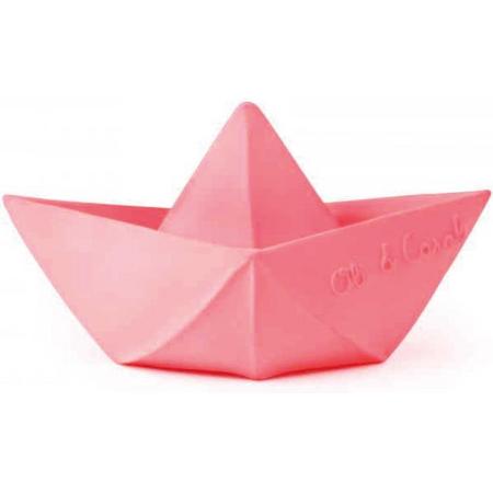Origami boot roze bad- en bijtspeeltje