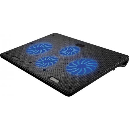 OMEGA - Cooler pad - Gaminig Laptopkoeler met 4 ventilatoren - max. 18”