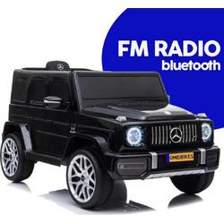 Mercedes-Benz G63 elektrische kinderauto 12v - zwart metallic - Afstandsbediening - FM radio - leer - Bluetooth