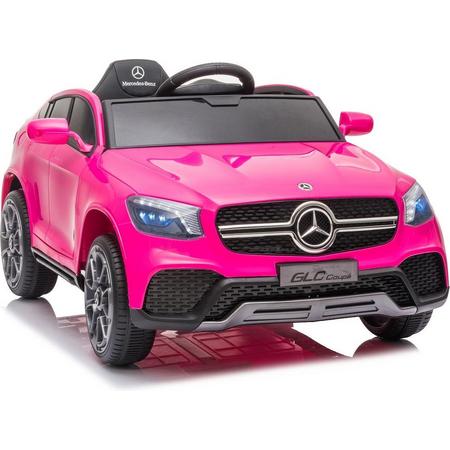 Mercedes-Benz GLC coupe 2.4G afstandsbediening 12 volt 1 persoons roze elektrische kinderauto