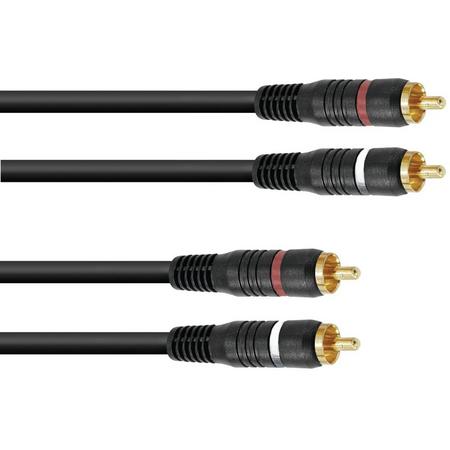 OMNITRONIC RCA cable 2x2 10m