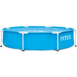  ’s Luxe Intex Opzetzwembad - metalen frame - Ø244cm - zomer – tuin – spelen - speelgoud – buitenspeelgoed – zwembad – zwemmen – zomer – intex – tuinaccessoires – koelen – opblaasbaar
