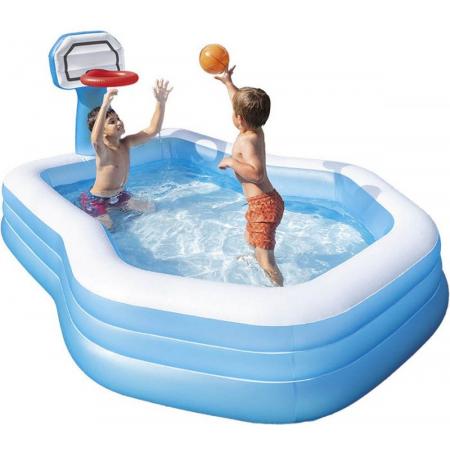 Oneiro’s Luxe Intex Zwembad met basketbalring - zomer – tuin – spelen - speelgoud – buitenspeelgoed – zwembad – zwemmen – zomer – intex – tuinaccessoires – koelen – opblaasbaar