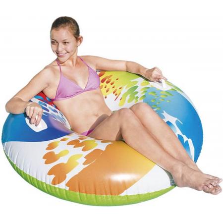 Oneiro’s Luxe Intex Zwemband XL - met handvaten - zomer – tuin – spelen - speelgoud – buitenspeelgoed – zwembad – zwemmen – zomer – intex – tuinaccessoires – koelen