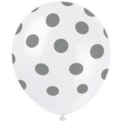   ballonnen Dot White Gray Dots