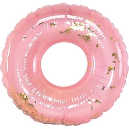 Orange85 Zwemband Roze met Goud  - 110cm - Glitters - Zwemspeelgoed - Met Veiligheidsventiel