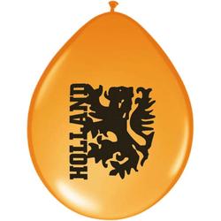 Oranje Holland leeuw ballonnen 32 stuks - Oranje Ek/ Wk artikelen/ versieringen