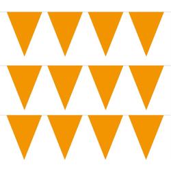 Pakket van 3x stuks oranje vlaggenlijnen slinger 5 meter - EK/WK - Koningsdag oranje supporter artikelen