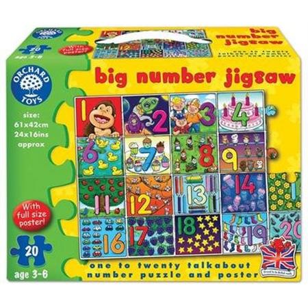 Orchard Toys - Puzzel - Grote nummers - 1 t/m 20