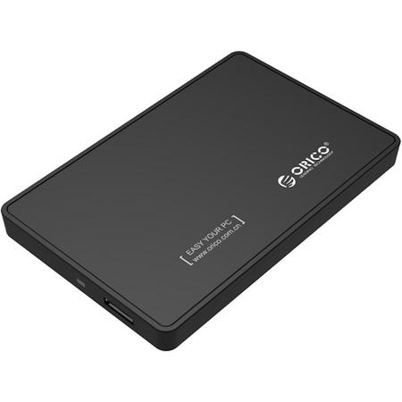 Orico - 2,5 inch HDD/SSD USB 3.0 Externe Harde Schijf Behuizing - Draagbaar - Zwart