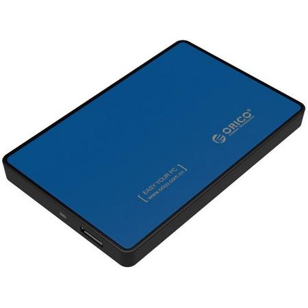Orico - Harde Schijf Behuizing 2,5 inch - HDD/SSD - USB3.0 - Metaal & Kunststof - Blauw