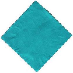 Ornina - 6 stuks turquoise stof overlapje/doekje voor jampot/honing wafeldoek