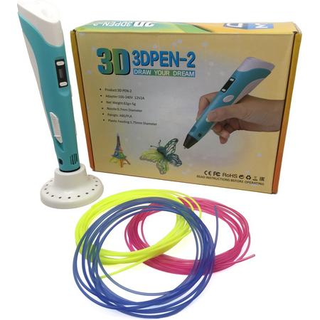 3D Pen Advanced Otiz Goods ABS & PLA  LCD 2nd-Gen incl. 3D pen 3x2Meter Filaments
