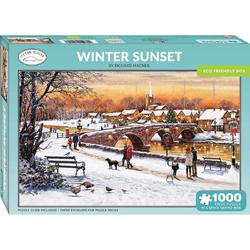 Winter Sunset Puzzel 1000 Stukjes