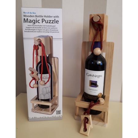 Magic houten flessen puzzel