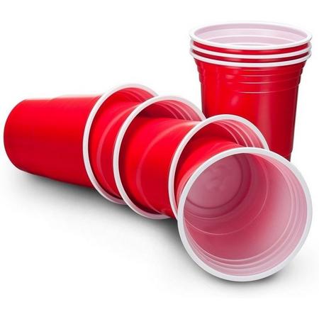 Out of the Blue red party cups Beer Pong
