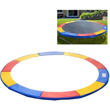 Outsunny Randafdekking, veerbedekking, randbescherming voor trampoline 244/ 305/ 366 cm AN-69QP-BLJN-1
