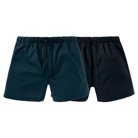 2 heren pyjama shorts M (48/50), Strepen/groen/marine