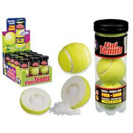 3 Kauwgom tennisballen